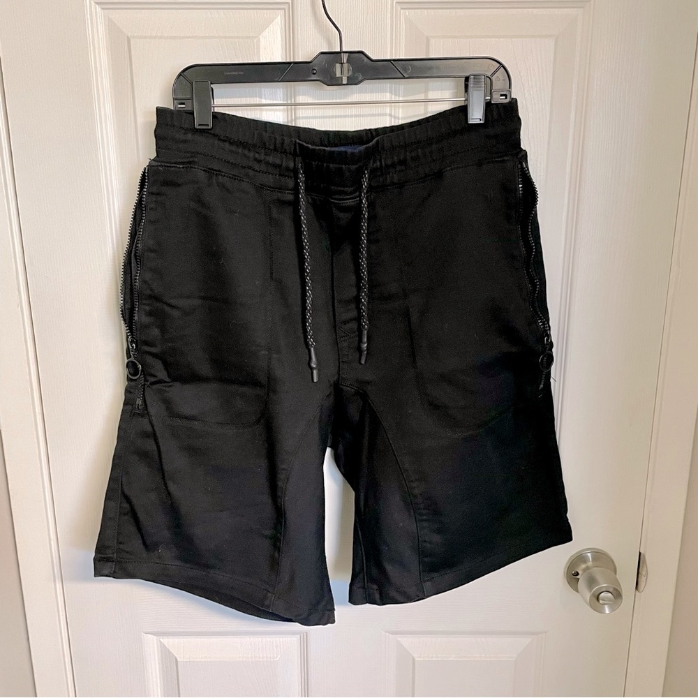 ZARA Men's Soft Denim Knee Length Drop Crotch Shorts